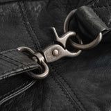 Klassisk bumbag i blødt vasket læderkvalitet / 10354 - Black - DEPECHE