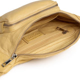 Klassisk must - have bumbag i skind / 13396 - Yellow - DEPECHE