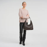 DEPECHE Klassisk skuldertaske i kalveskind Shoulderbag / Handbag 033 Mocca