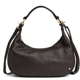 DEPECHE Klassisk skuldertaske i kalveskind Shoulderbag / Handbag 033 Mocca