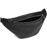 DEPECHE Læder bumbag i klassisk design Bumbag 099 Black