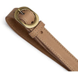 DEPECHE Læderbælte i klassisk look Belt 156 Camel