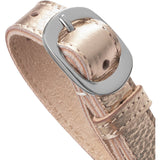 Læderbælte i klassisk look / 16130 - Champagne - DEPECHE