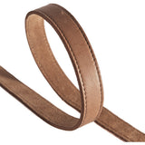 DEPECHE Læderbælte i klassisk look Belt 014 Cognac