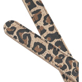 DEPECHE Læderbælte i klassisk look Belt 082 Leopard