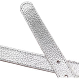 DEPECHE Læderbælte i klassisk look Belt 098 Silver