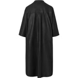 Lang Tielde læderskjorte i blød kvalitet / 50824 - Black - DEPECHE