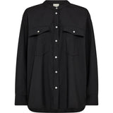 Langærmet oversize Fay skjorte / 100012 - Black - DEPECHE