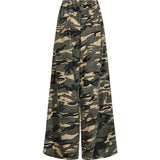 Lauren Loose Pants / 100456 - Khaki Printed - DEPECHE