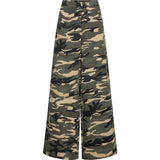 Lauren Loose Pants / 100456 - Khaki Printed - DEPECHE