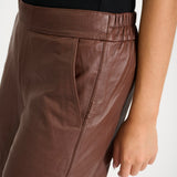 Depeche leather wear Lauren MW Full Lenght Skindbuks Pants 106 Coffee