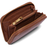 DEPECHE Lille enkel pung i blødt skind Purse / Credit card holder 133 Brandy