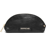 DEPECHE Lille rejse kosmetiktaske i blødt læder Accessories 099 Black