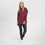 Lilly skjorte / 100352 - Burgundy - DEPECHE