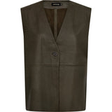 Depeche leather wear Lucindia skind vest Vest 054 Khaki