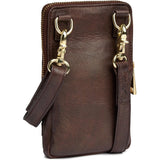 Mobiltaske i blød og lækker skindkvalitet / 14300 - Coffee - DEPECHE