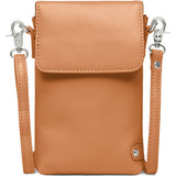 DEPECHE Mobiltaske i blødt læder Mobilebag 014 Cognac