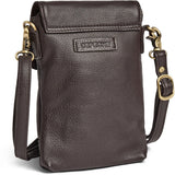 DEPECHE Mobiltaske i blødt læder Mobilebag 033 Mocca