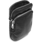 DEPECHE Mobiltaske i blødt vintage look skind Mobilebag 099 Black