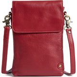 DEPECHE Mobiltaske i blødt læder Mobilebag 043 Red