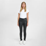 Musthave Aya HW skindleggings i blød og strækkvalitet / 50180 - Black - DEPECHE