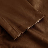 Depeche leather wear Musthave RW Caroline chino læderbuks i strækkvalitet Pants 008 Chocolate