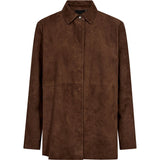 Depeche leather wear Nora ruskindsskjorte Shirt 311 Wood