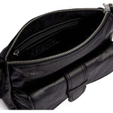 DEPECHE Powerfield crossbody i lammeskind Cross over 099 Black