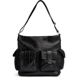 DEPECHE Powerfield shopper i lammeskind Shopper 099 Black