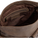 Powerfield shopper i lammeskind / 17062 - Dark Taupe - DEPECHE