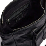 DEPECHE Powerfield skuldertaske i lammeskind Shoulderbag / Handbag 099 Black