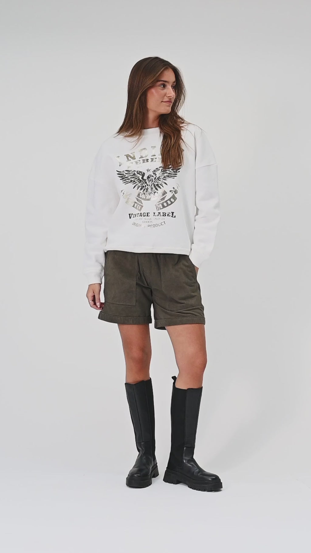 Depeche leather wear Hanna ruskind shorts Shorts 054 Khaki