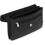 DEPECHE Pung/bæltetaske i blødt læder og tidløst design Purse / Credit card holder 099 Black