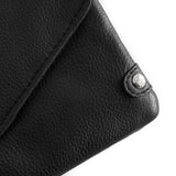 DEPECHE Pung/bæltetaske i blødt læder og tidløst design Purse / Credit card holder 099 Black