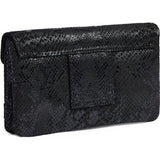 DEPECHE Pung/bæltetaske i blødt læder og tidløst design Purse / Credit card holder 142 Black Snake