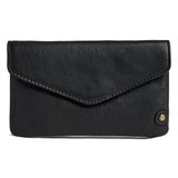 DEPECHE Pung/bæltetaske i blødt læder og tidløst design Purse / Credit card holder 154 Black/Brass