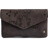 DEPECHE Pung/bæltetaske i blødt læder og tidløst design Purse / Credit card holder 340 Mocca Snake