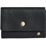 Pung/kreditkortholder i blødt læder / 16040 - Black/Brass - DEPECHE