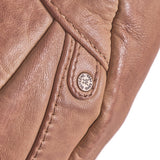 DEPECHE Rummelig læder bumbag Bumbag 156 Camel