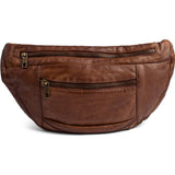 DEPECHE Rummelig læder bumbag Bumbag 221 Chesterfield
