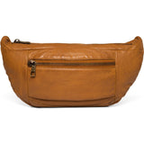 DEPECHE Rummelig læder bumbag Bumbag 014 Cognac