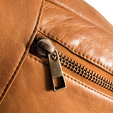 DEPECHE Rummelig læder bumbag Bumbag 014 Cognac
