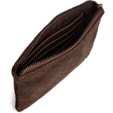 DEPECHE Ruskind kreditkortholder med gulddetaljer Purse / Credit card holder 008 Chocolate