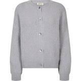Sarah alpaca strik cardigan / 100376 - Light Grey Melange - DEPECHE