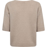 Sarah Alpaca v - neck strik / 100428 - Sand - DEPECHE