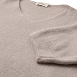 Sarah Alpaca v - neck strik / 100428 - Sand - DEPECHE