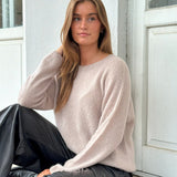Depeche Clothing Sarah alpacha strik Knitwear 011 Sand