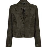 Savanna ruskindsblazer / 51422 - Dark Khaki - DEPECHE