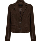 Depeche leather wear Savanna ruskindsblazer Blazer 067 Dusty brown