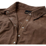 Sharon Frynse Ruskindskjorte / 51504 - Walnut Brown - DEPECHE